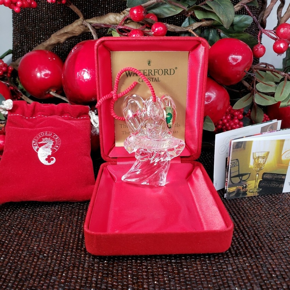 Waterford Crystal Christmas Ornament Millennium Angels Fellowship 3rd ed Ireland